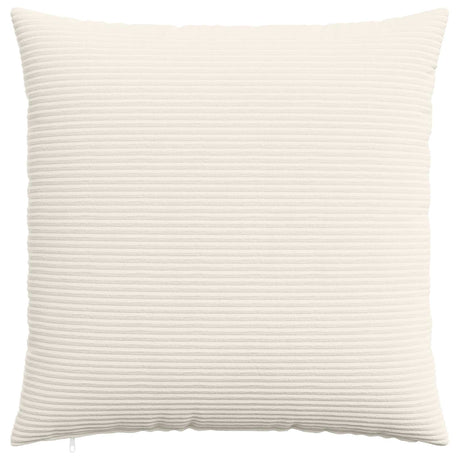 Vidaxl kussensloop 6 pcs heerlen crèmekleurig 70 x 70 cm corduroy