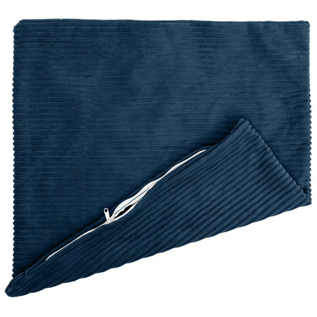 Vidaxl kussensloop 6 pcs heerlen marineblauw 70 x 70 cm corduroy