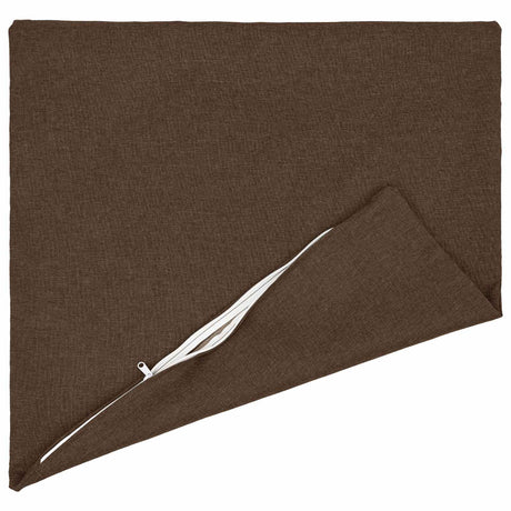Vidaxl kussensloop 6 st heerlen bruin 80 x 80 cm stof