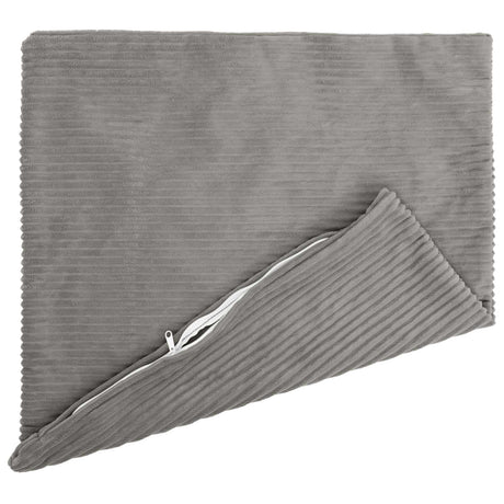 Vidaxl kussensloop 6 pcs heerlen lichtgrijs 80 x 80 cm corduroy