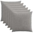 Vidaxl kussensloop 6 pcs heerlen lichtgrijs 80 x 80 cm corduroy