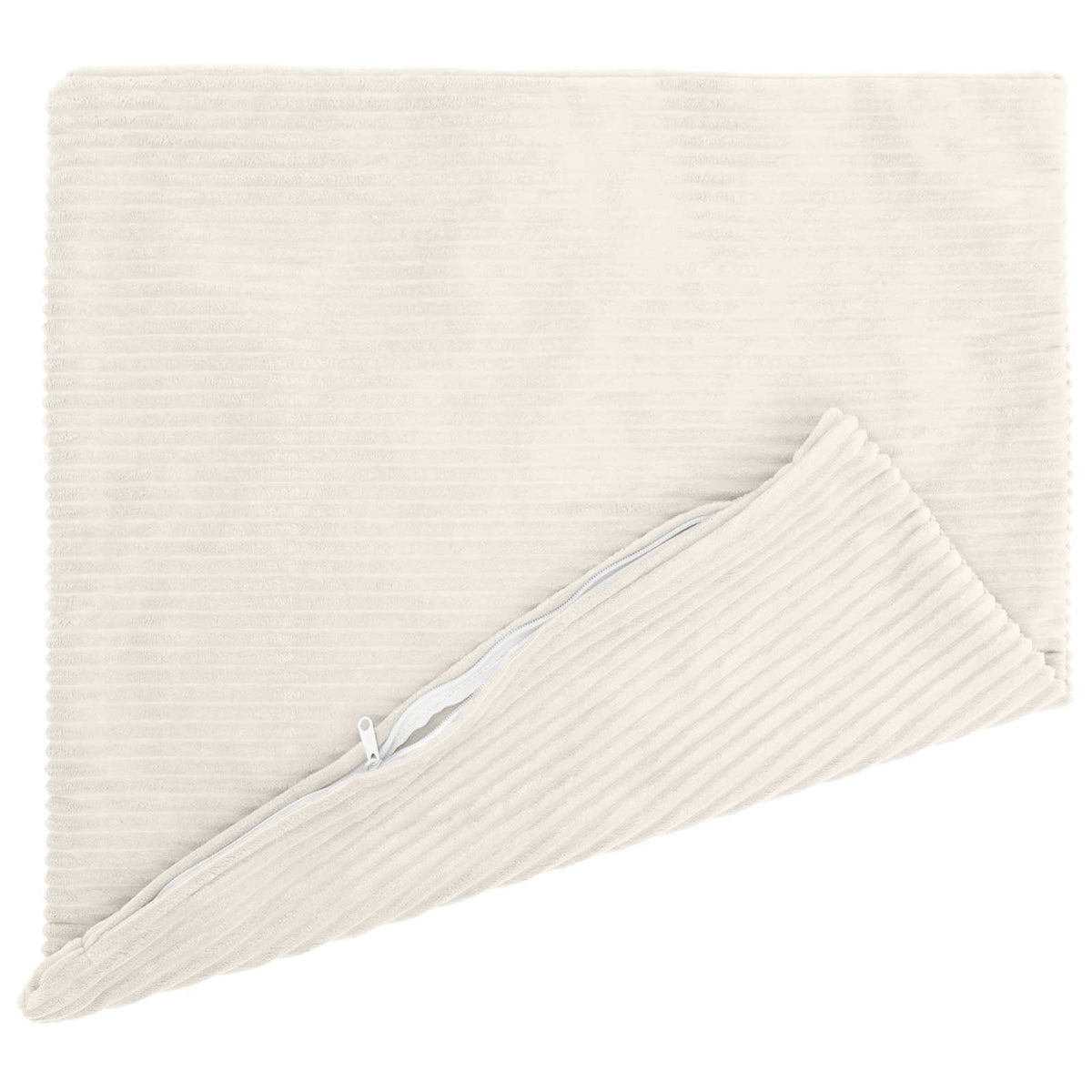 Vidaxl kussensloop 2 pcs heerlen crèmekleurig 80 x 80 cm corduroy
