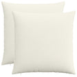 Vidaxl kussensloop 2 pcs heerlen crèmekleurig 80 x 80 cm corduroy