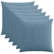 Vidaxl kussensloop 6 st heerlen blauw 80 x 80 cm corduroy