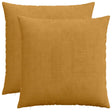 Vidaxl kussensloop 2 pcs heerlen geel 80 x 80 cm corduroy