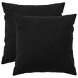 Vidaxl kussensloop 2 pcs heerlen zwart 80 x 80 cm bouclé