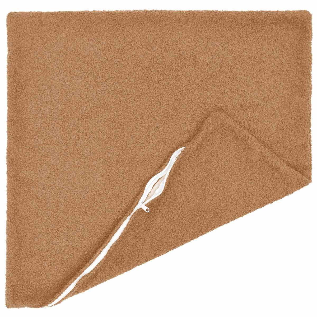 Vidaxl kussensloop 2 pcs heerlen beige 80 x 80 cm bouclé
