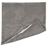 Vidaxl kussensloop 6 pcs almelo lichtgrijs 30 x 30 cm corduroy