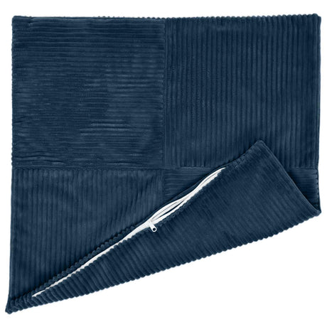 Vidaxl kussensloop 2 pcs almelo marineblauw 30 x 30 cm corduroy