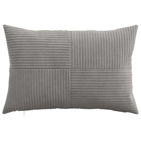 Vidaxl kussensloop 6 pcs almelo lichtgrijs 30 x 50 cm corduroy