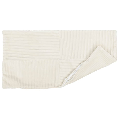 Vidaxl kussensloop 6 pcs almelo crèmekleurig 30 x 50 cm corduroy
