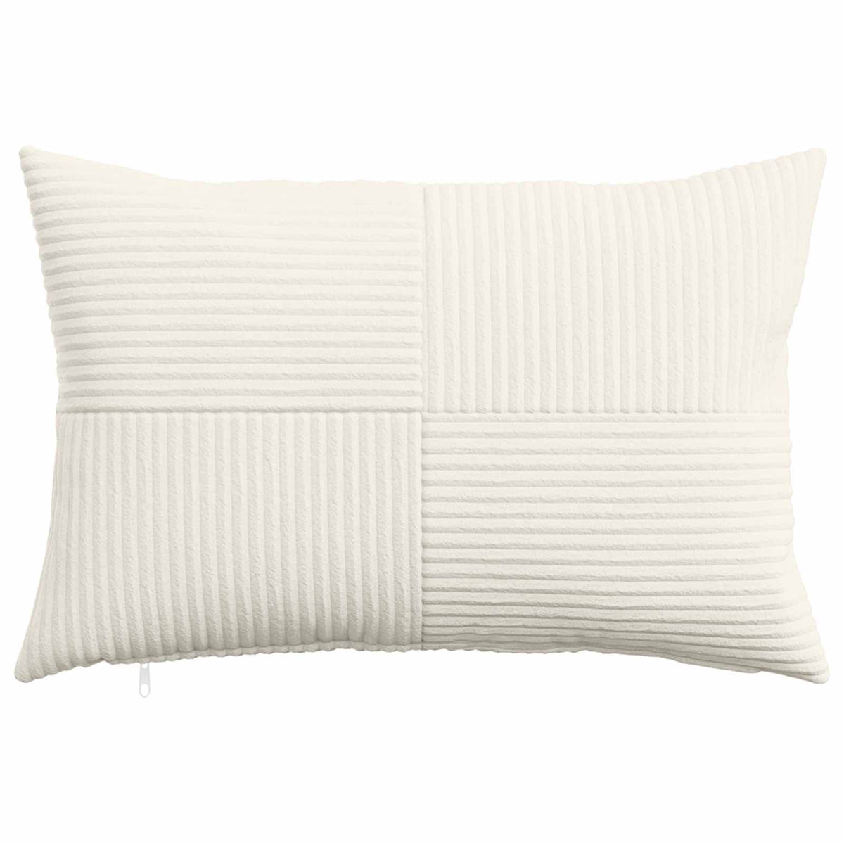 Vidaxl kussensloop 6 pcs almelo crèmekleurig 30 x 50 cm corduroy
