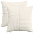 Vidaxl kussensloop 2 pcs almelo crèmekleurig 35 x 35 cm corduroy