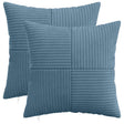 Vidaxl kussensloop 2 pcs almelo blauw 35 x 35 cm corduroy