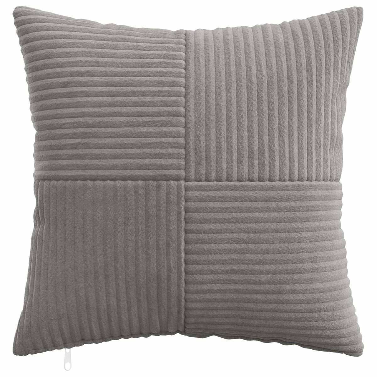 Vidaxl kussensloop 2 pcs almelo lichtgrijs 40 x 40 cm corduroy