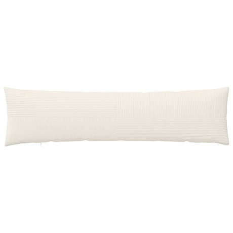 Vidaxl kussensloop 2 pcs almelo crèmekleurig 40 x 145 cm corduroy