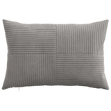 Vidaxl kussensloop 6 pcs almelo lichtgrijs 40 x 60 cm corduroy