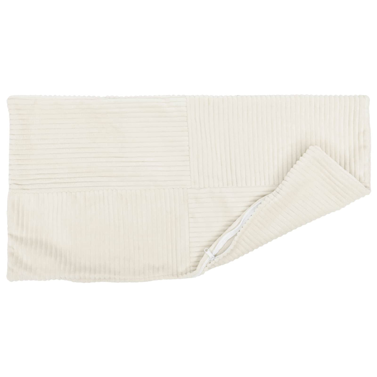 Vidaxl kussensloop 2 pcs almelo crèmekleurig 40 x 60 cm corduroy
