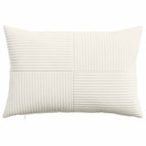 Vidaxl kussensloop 2 pcs almelo crèmekleurig 40 x 60 cm corduroy