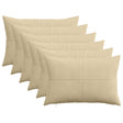 Vidaxl kussensloop 6 pcs almelo grijs groen 40 x 60 cm corduroy