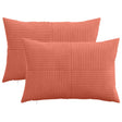 Vidaxl kussensloop 2 pcs almelo rood-oranje 40 x 60 cm corduroy