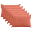 Vidaxl kussensloop 6 pcs almelo rood-oranje 40 x 60 cm corduroy