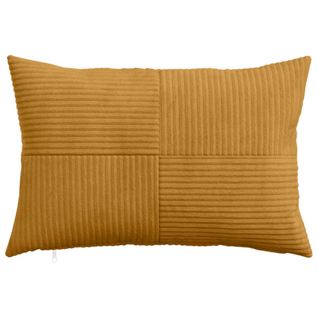 Vidaxl kussensloop 2 pcs almelo geel 40 x 60 cm corduroy