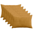 Vidaxl kussensloop 6 pcs almelo geel 40 x 60 cm corduroy