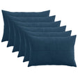 Vidaxl kussensloop 6 pcs almelo marineblauw 40 x 60 cm corduroy