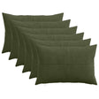 Vidaxl kussensloop 6 pcs almelo groen 40 x 60 cm corduroy