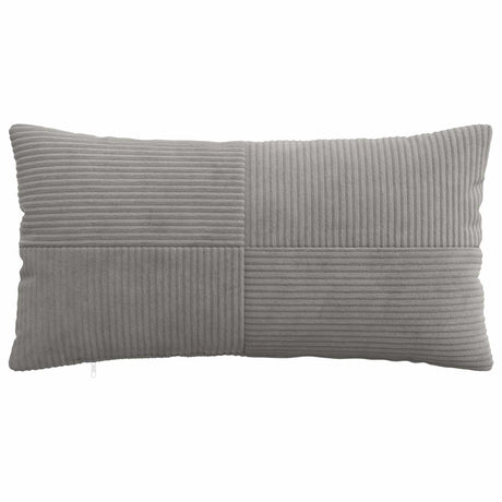 Vidaxl kussensloop 6 pcs almelo lichtgrijs 40 x 70 cm corduroy