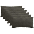 Vidaxl kussensloop 6 pcs almelo antracietkleurig 40 x 70 cm corduroy