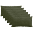 Vidaxl kussensloop 6 pcs almelo groen 40 x 70 cm corduroy
