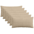 Vidaxl kussensloop 6 pcs almelo taupe 40 x 70 cm corduroy