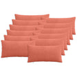 Vidaxl kussensloop 12 pcs almelo rood-oranje 40 x 80 cm corduroy