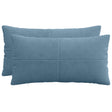 Vidaxl kussensloop 2 pcs almelo blauw 40 x 80 cm corduroy