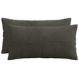 Vidaxl kussensloop 2 pcs almelo antracietkleurig 40 x 80 cm corduroy