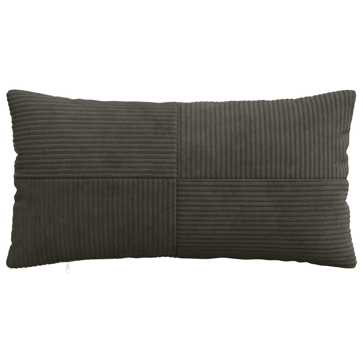 Vidaxl kussensloop 2 pcs almelo antracietkleurig 40 x 80 cm corduroy