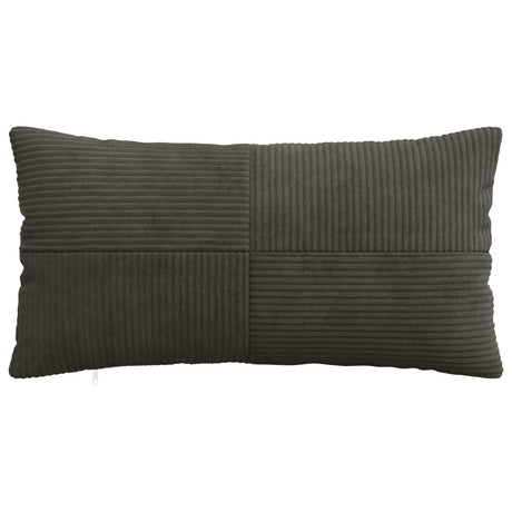 Vidaxl kussensloop 2 pcs almelo antracietkleurig 40 x 80 cm corduroy