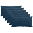 Vidaxl kussensloop 6 pcs almelo marineblauw 40 x 80 cm corduroy