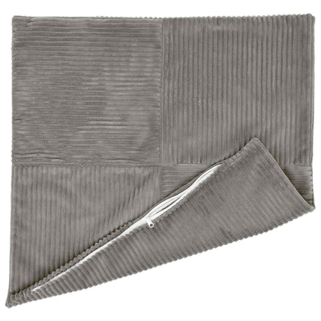 Vidaxl kussensloop 6 pcs almelo lichtgrijs 45 x 45 cm corduroy