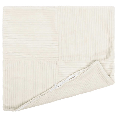 Vidaxl kussensloop 6 pcs almelo crèmekleurig 45 x 45 cm corduroy