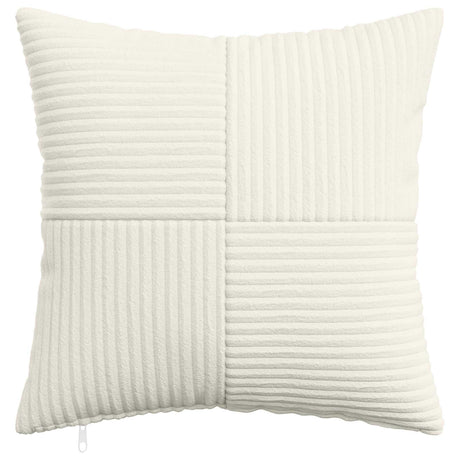 Vidaxl kussensloop 6 pcs almelo crèmekleurig 45 x 45 cm corduroy