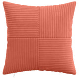 Vidaxl kussensloop 6 pcs almelo rood-oranje 45 x 45 cm corduroy
