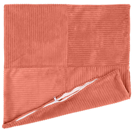 Vidaxl kussensloop 12 pcs almelo rood-oranje 45 x 45 cm corduroy