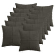 Vidaxl kussensloop 12 pcs almelo antracietkleurig 45 x 45 cm corduroy