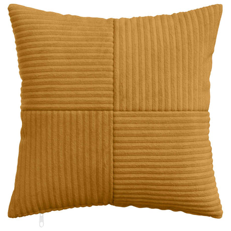 Vidaxl kussensloop 6 pcs almelo geel 45 x 45 cm corduroy
