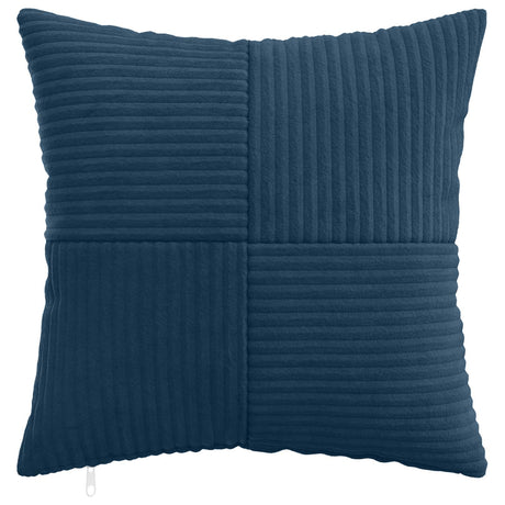Vidaxl kussensloop 2 pcs almelo marineblauw 45 x 45 cm corduroy