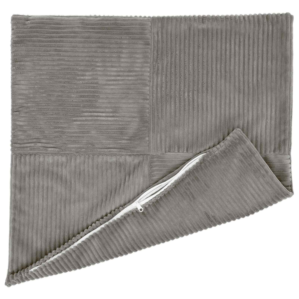 Vidaxl kussensloop 12 pcs almelo lichtgrijs 50 x 50 cm corduroy