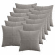 Vidaxl kussensloop 12 pcs almelo lichtgrijs 50 x 50 cm corduroy